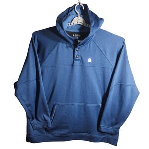Alaskan Hardgear by Duluth Trading Co. Blue Fleece Hoodie Pullover Mens 2XL